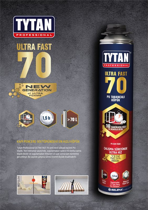 Tytan Ultra-Fast 70 Tabancalı Pu Köpük