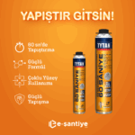 60 Saniye Pipetli Yapıştırma Köpüğü 750ml