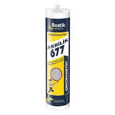 Bostik Çekomastik 677 Silikonize Akrilik Mastik Beyaz 500 Gr