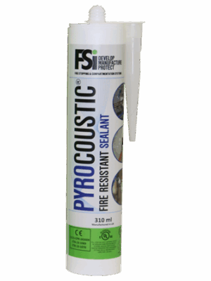 Pyrocoustic Sealant 310 ml Kartuş / Yangına Dayanıklı Akrilik Mastik
