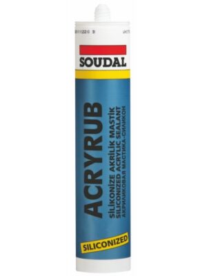 500 GR Soudal Acryrub Silikonize Mastik Beyaz