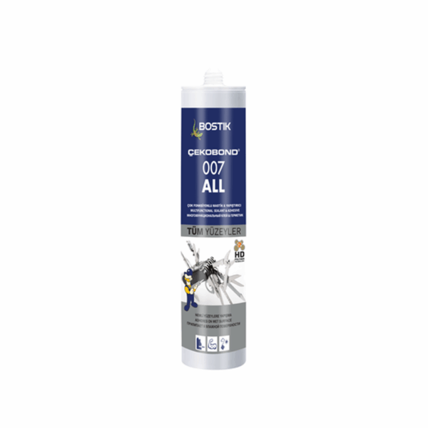 Bostik Çekobond 007 All 290 ml Gri Çok Fonksiyonlu Hibrit Mastik ve Yapıştırıcı